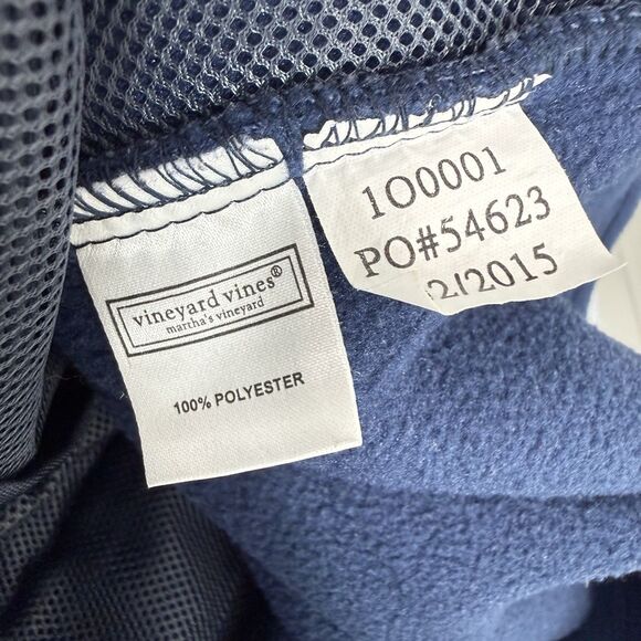 Vineyard Vines Sweater Mens XS Blue Fleece Full Zip Florida Sleeveless - Picture 4 of 10